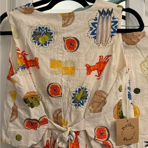 Colorful Food Print Vest and Skirt Set - Picture 4 of 6